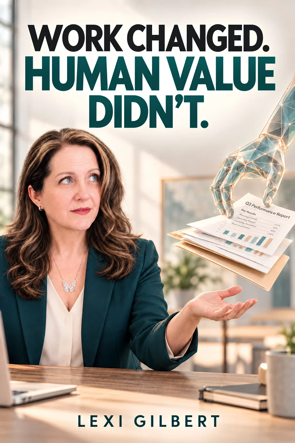 Work Changed. Human Value Didn’t. by Lexi Gilbert, full-length book cover.